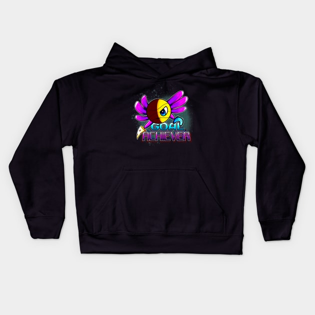 Goal Achiever Axolotl Basketball Season Kids Teens Graphic Gift Kids Hoodie by MaystarUniverse